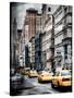 Instants of NY Series - NYC Yellow Taxis / Cabs on Broadway Avenue in Manhattan - New York City-Philippe Hugonnard-Stretched Canvas