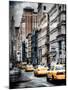 Instants of NY Series - NYC Yellow Taxis / Cabs on Broadway Avenue in Manhattan - New York City-Philippe Hugonnard-Mounted Photographic Print