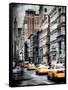 Instants of NY Series - NYC Yellow Taxis / Cabs on Broadway Avenue in Manhattan - New York City-Philippe Hugonnard-Framed Stretched Canvas