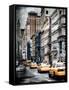 Instants of NY Series - NYC Yellow Taxis / Cabs on Broadway Avenue in Manhattan - New York City-Philippe Hugonnard-Framed Stretched Canvas