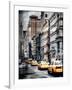 Instants of NY Series - NYC Yellow Taxis / Cabs on Broadway Avenue in Manhattan - New York City-Philippe Hugonnard-Framed Photographic Print