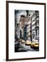 Instants of NY Series - NYC Yellow Taxis / Cabs on Broadway Avenue in Manhattan - New York City-Philippe Hugonnard-Framed Art Print
