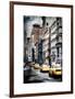 Instants of NY Series - NYC Yellow Taxis / Cabs on Broadway Avenue in Manhattan - New York City-Philippe Hugonnard-Framed Art Print