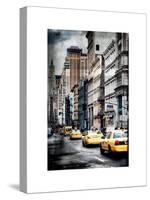 Instants of NY Series - NYC Yellow Taxis / Cabs on Broadway Avenue in Manhattan - New York City-Philippe Hugonnard-Stretched Canvas