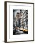 Instants of NY Series - NYC Yellow Taxis / Cabs on Broadway Avenue in Manhattan - New York City-Philippe Hugonnard-Framed Art Print