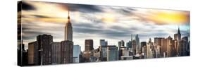 Instants of NY Series - Panoramic Cityscape with Chrysler Building and Empire State Building Views-Philippe Hugonnard-Stretched Canvas