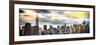 Instants of NY Series - Panoramic Cityscape with Chrysler Building and Empire State Building Views-Philippe Hugonnard-Framed Photographic Print