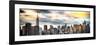 Instants of NY Series - Panoramic Cityscape with Chrysler Building and Empire State Building Views-Philippe Hugonnard-Framed Photographic Print