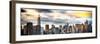 Instants of NY Series - Panoramic Cityscape with Chrysler Building and Empire State Building Views-Philippe Hugonnard-Framed Photographic Print