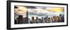 Instants of NY Series - Panoramic Cityscape with Chrysler Building and Empire State Building Views-Philippe Hugonnard-Framed Photographic Print