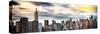 Instants of NY Series - Panoramic Cityscape with Chrysler Building and Empire State Building Views-Philippe Hugonnard-Stretched Canvas