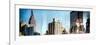 Instants of NY Series - Panoramic Cityscape with Empire State Building and New Yorker Hotel-Philippe Hugonnard-Framed Photographic Print