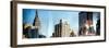 Instants of NY Series - Panoramic Cityscape with Empire State Building and New Yorker Hotel-Philippe Hugonnard-Framed Photographic Print