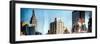 Instants of NY Series - Panoramic Cityscape with Empire State Building and New Yorker Hotel-Philippe Hugonnard-Framed Photographic Print