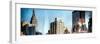 Instants of NY Series - Panoramic Cityscape with Empire State Building and New Yorker Hotel-Philippe Hugonnard-Framed Photographic Print