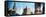 Instants of NY Series - Panoramic Cityscape with Empire State Building and New Yorker Hotel-Philippe Hugonnard-Framed Stretched Canvas