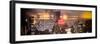 Instants of NY Series - Panoramic Landscape Foggy Night in Manhattan with New Yorker Hotel View-Philippe Hugonnard-Framed Photographic Print