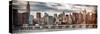 Instants of NY Series - Panoramic Landscape with Chrysler Building and Empire State Building Views-Philippe Hugonnard-Stretched Canvas