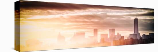 Instants of NY Series - Panoramic Landscape with One Trade Center (1WTC)-Philippe Hugonnard-Stretched Canvas