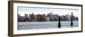 Instants of NY Series - Panoramic View Manhattan with the Empire State Building-Philippe Hugonnard-Framed Photographic Print