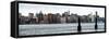Instants of NY Series - Panoramic View Manhattan with the Empire State Building-Philippe Hugonnard-Framed Stretched Canvas