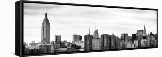 Instants of NY Series - Panoramic View Manhattan with the Empire State Building-Philippe Hugonnard-Framed Stretched Canvas