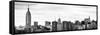 Instants of NY Series - Panoramic View Manhattan with the Empire State Building-Philippe Hugonnard-Framed Stretched Canvas