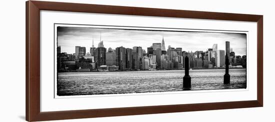 Instants of NY Series - Panoramic View Manhattan with the Empire State Building-Philippe Hugonnard-Framed Photographic Print