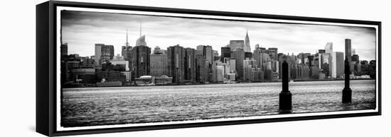 Instants of NY Series - Panoramic View Manhattan with the Empire State Building-Philippe Hugonnard-Framed Stretched Canvas