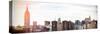 Instants of NY Series - Panoramic View Manhattan with the Empire State Building-Philippe Hugonnard-Stretched Canvas