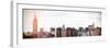 Instants of NY Series - Panoramic View Manhattan with the Empire State Building-Philippe Hugonnard-Framed Photographic Print