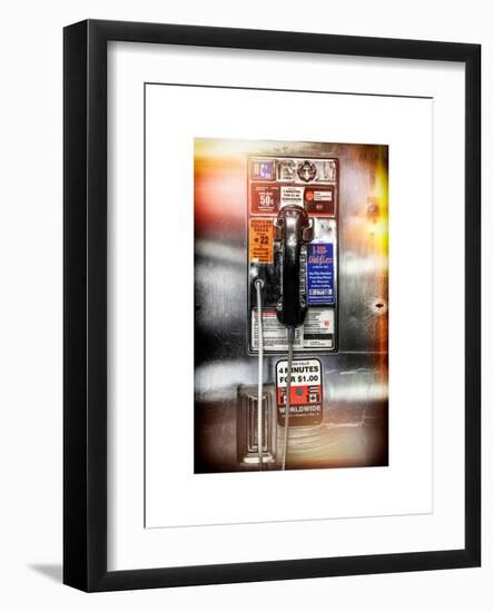 Instants of NY Series - Pay Phone in Grand Central Terminal - Manhattan - New York-Philippe Hugonnard-Framed Art Print