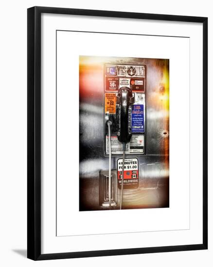 Instants of NY Series - Pay Phone in Grand Central Terminal - Manhattan - New York-Philippe Hugonnard-Framed Art Print