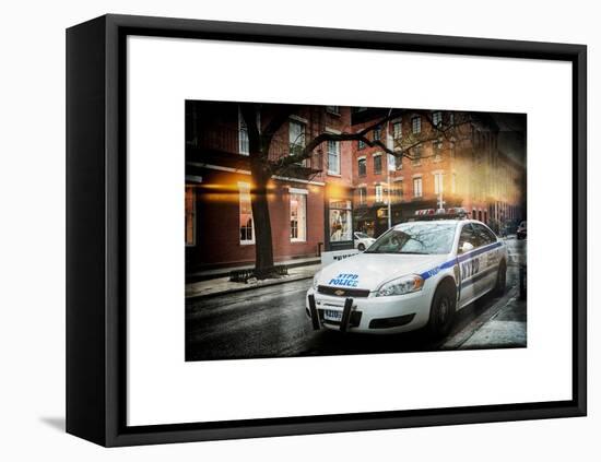 Instants of NY Series - Police Car-Philippe Hugonnard-Framed Stretched Canvas