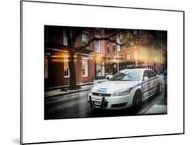 Instants of NY Series - Police Car-Philippe Hugonnard-Mounted Art Print