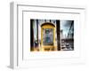 Instants of NY Series - Police Emergency Call Box on Walkway of Brooklyn Bridge in New York City-Philippe Hugonnard-Framed Art Print