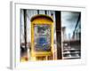 Instants of NY Series - Police Emergency Call Box on Walkway of Brooklyn Bridge in New York-Philippe Hugonnard-Framed Photographic Print