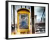 Instants of NY Series - Police Emergency Call Box on Walkway of Brooklyn Bridge in New York-Philippe Hugonnard-Framed Photographic Print