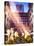 Instants of NY Series - Rockefeller Center and 5th Ave Views with Christmas Decoration-Philippe Hugonnard-Stretched Canvas