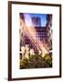 Instants of NY Series - Rockefeller Center and 5th Ave Views with Christmas Decoration-Philippe Hugonnard-Framed Art Print