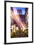 Instants of NY Series - Rockefeller Center and 5th Ave Views with Christmas Decoration-Philippe Hugonnard-Framed Art Print