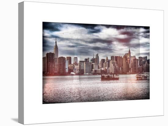 Instants of NY Series - Skyline Manhattan with Empire State Building and Chrysler Building-Philippe Hugonnard-Stretched Canvas