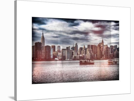 Instants of NY Series - Skyline Manhattan with Empire State Building and Chrysler Building-Philippe Hugonnard-Stretched Canvas