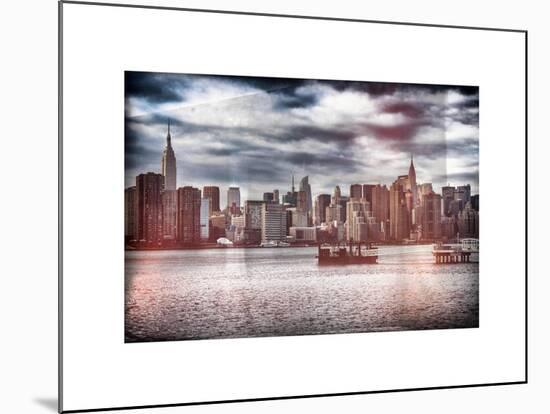 Instants of NY Series - Skyline Manhattan with Empire State Building and Chrysler Building-Philippe Hugonnard-Mounted Art Print