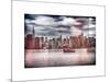 Instants of NY Series - Skyline Manhattan with Empire State Building and Chrysler Building-Philippe Hugonnard-Mounted Art Print