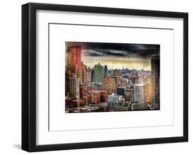 Instants of NY Series - Skyline Manhattan-Philippe Hugonnard-Framed Art Print