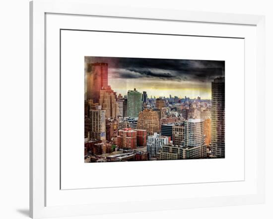 Instants of NY Series - Skyline Manhattan-Philippe Hugonnard-Framed Art Print