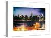 Instants of NY Series - Skyline of the Skyscrapers of Manhattan by Night from Brooklyn-Philippe Hugonnard-Stretched Canvas