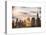 Instants of NY Series - Skyline with Empire State Building at Sunset-Philippe Hugonnard-Stretched Canvas