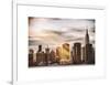 Instants of NY Series - Skyline with Empire State Building at Sunset-Philippe Hugonnard-Framed Art Print